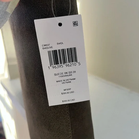 NWT Coach CW637 - Suede Brooklyn Shoulder Bag 28 - Olive - Picture 5 of 8